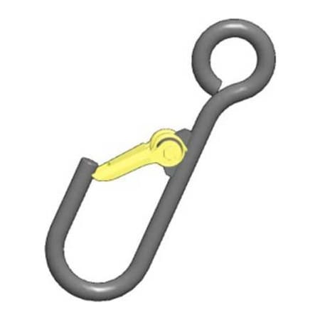 M&W 1/4 Alloy Latching J-Hook, Style A 125 Lb. Capacity
